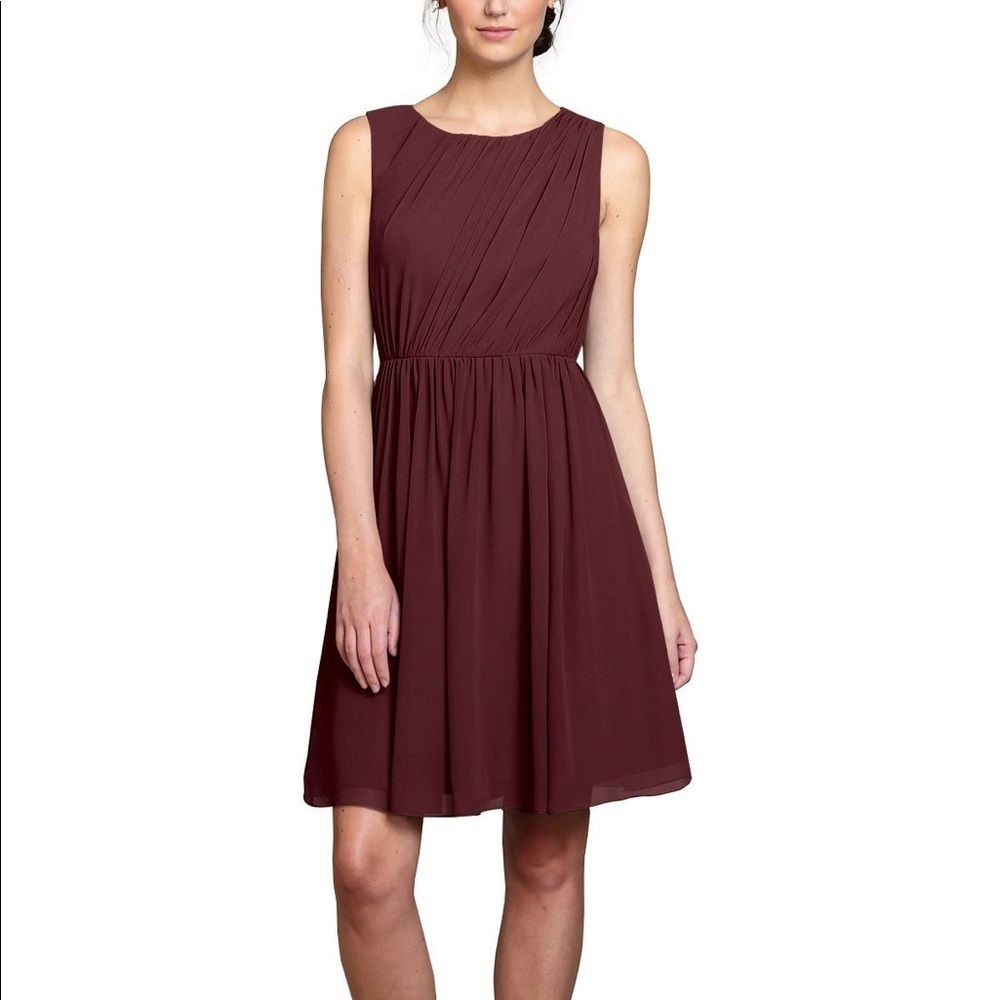NWT Jenny Yoo Sz 18 Skylar Navy Blue Luxe Chiffon Dress Cocktail Wedding Guest - Picture 7 of 7